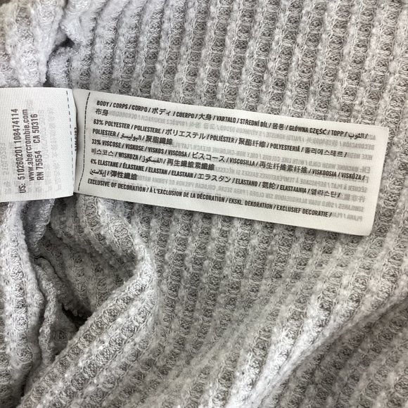 Waffle Knit Long Sleeve Crop Top - Picture 3 of 7